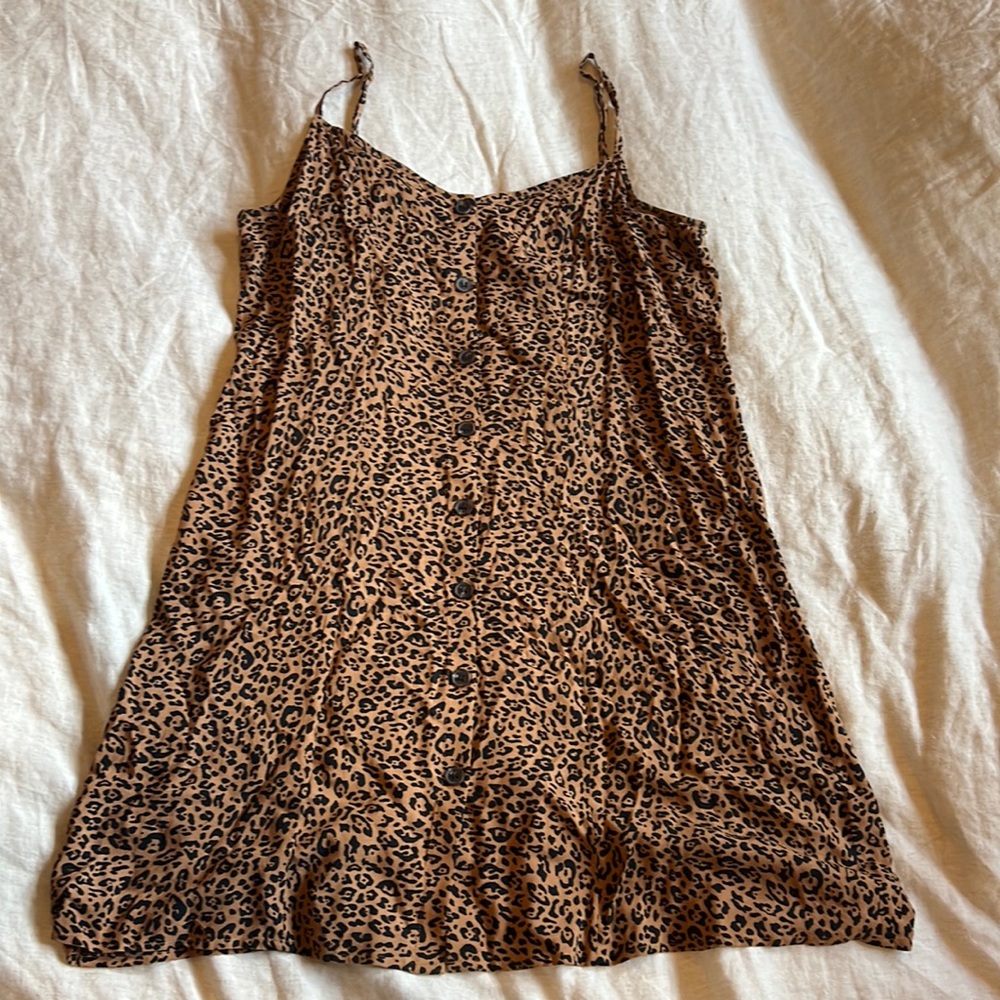 Cheetah Print Mini Dress